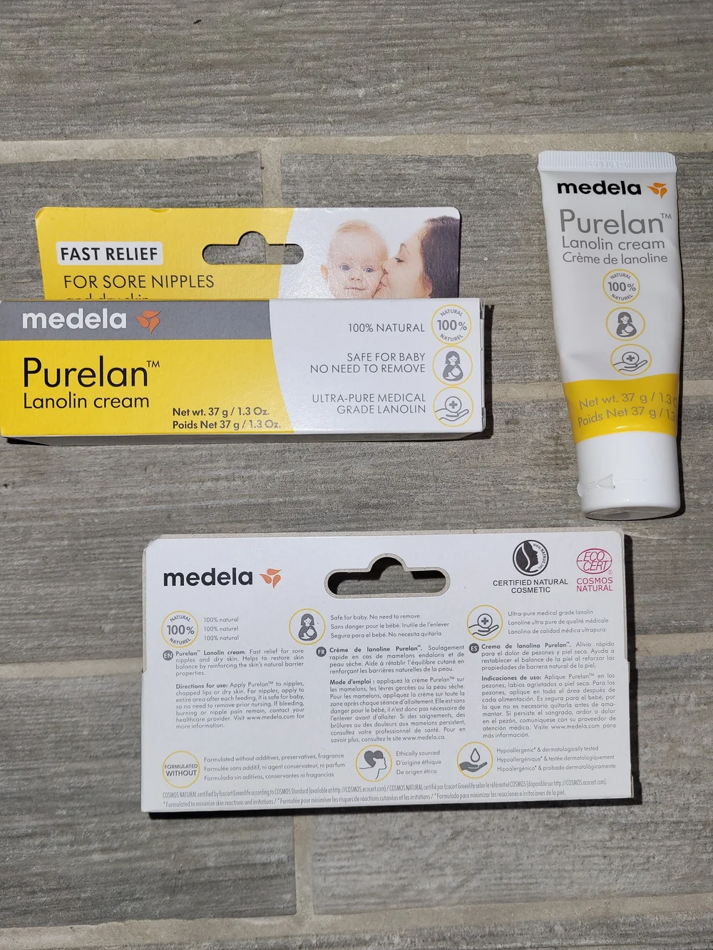 Medela Purelan Lanolin Cream — Yellow - Bundle Of 3